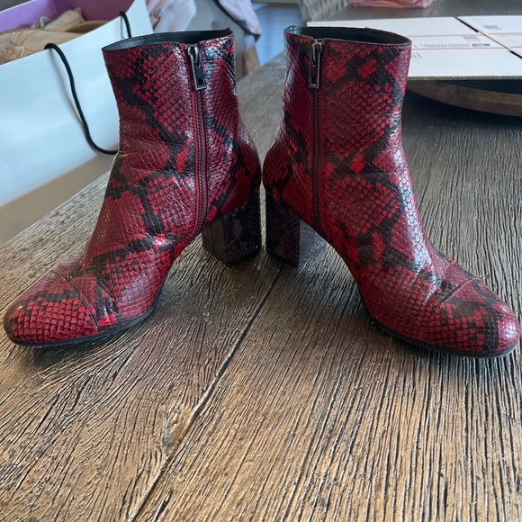 Zadig and Voltaire boots red and black in size 38 - Picture 2 of 6